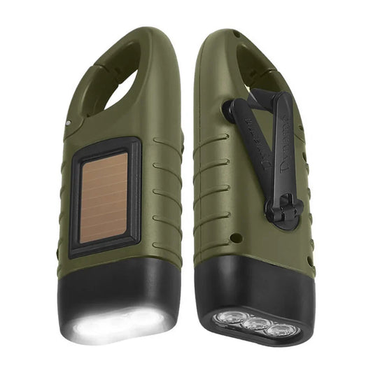 Lampe de poche LED Portable pour tente, Dynamo à manivelle, torche à énergie solaire pour Camping en plein air, randonnée, lanterne d'urgence longue portée