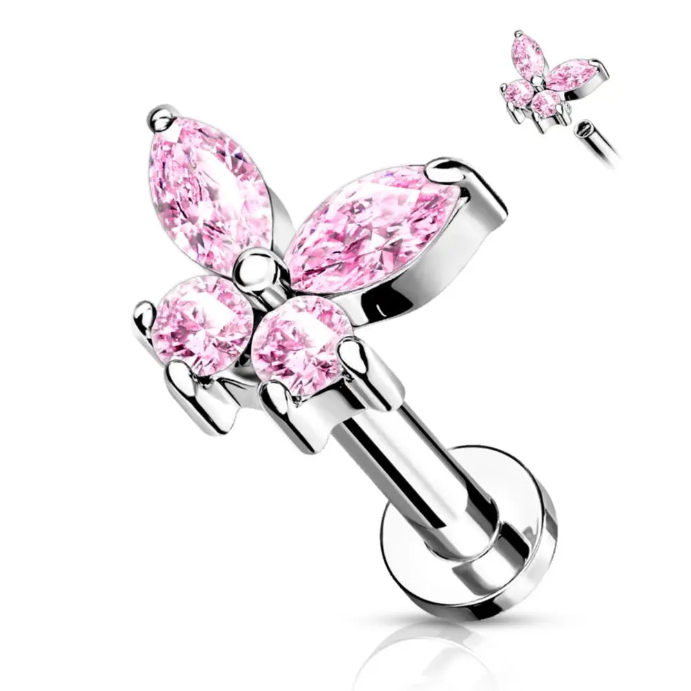 Bijou de piercing labret papillon Piercing Addicter