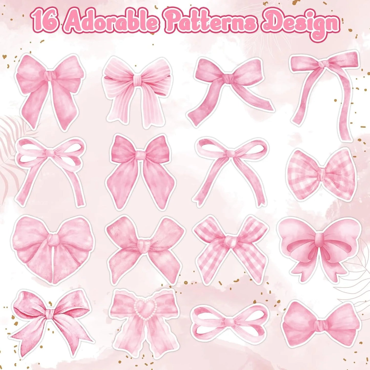 500 pièces/1 rouleau dessin animé arc autocollant étiquette décoration scellage boîte-cadeau autocollant étiquette papeterie autocollant