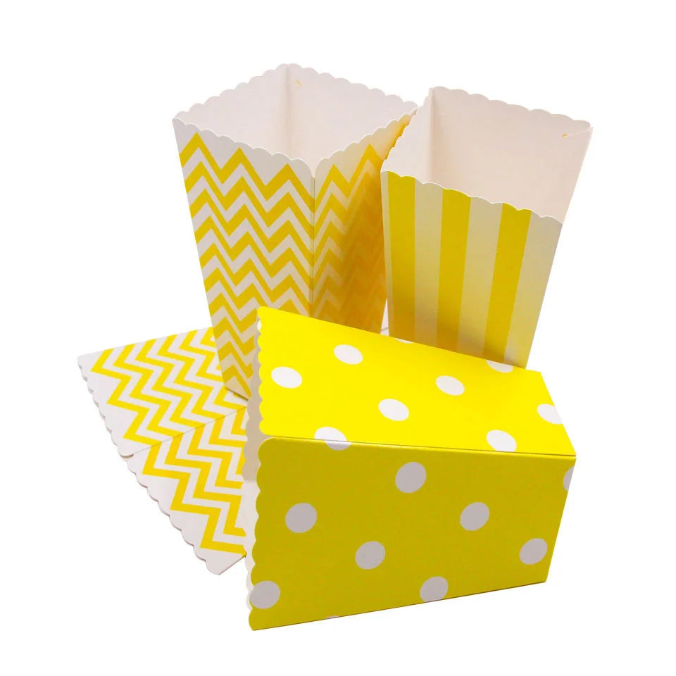 Nouveau ! Lot de 12 boîtes/gobelets à popcorn roses, décorations de fête à thème