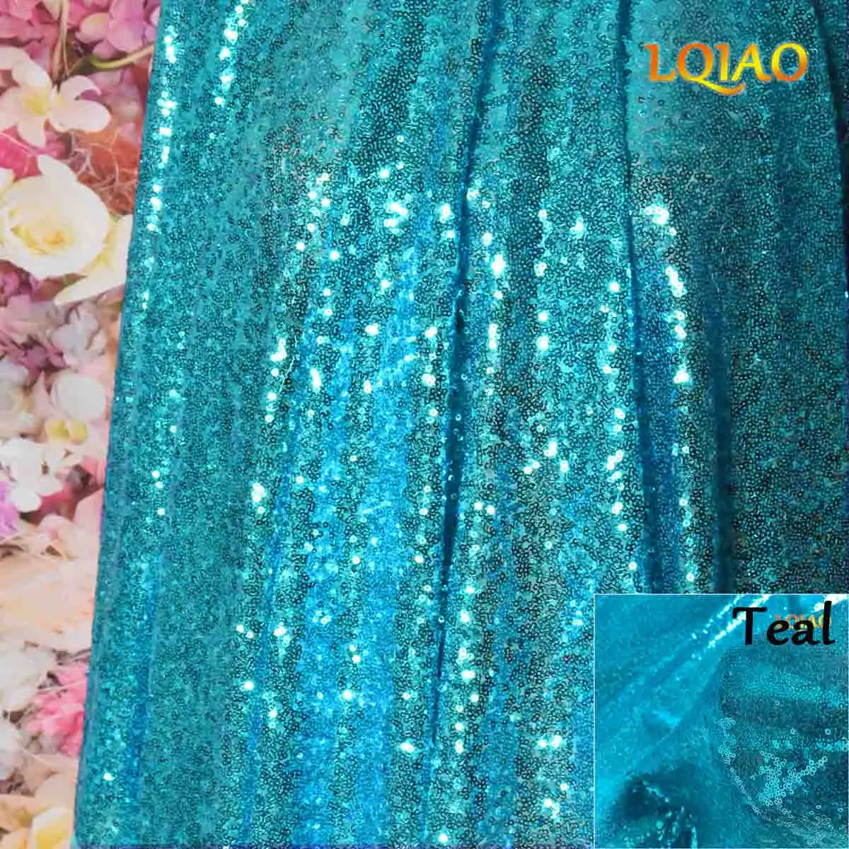 Tissu à paillettes brodées scintillantes, 1 mètre, tissu scintillant or argent pour la fabrication de tissus, couvertures de Table pour événements de fête, décor