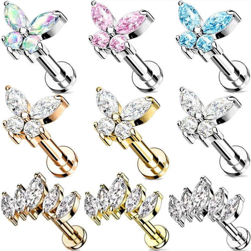 Bijou de piercing labret papillon Piercing Addicter