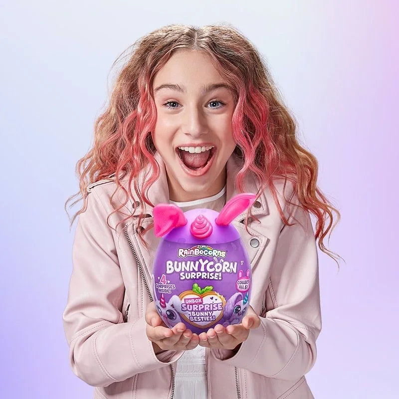 Véritable Zuru chien planète quatrième génération arc-en-ciel licorne Surprise oeuf magique boîte aveugle mignon en peluche poupée jouets pour enfants Gif
