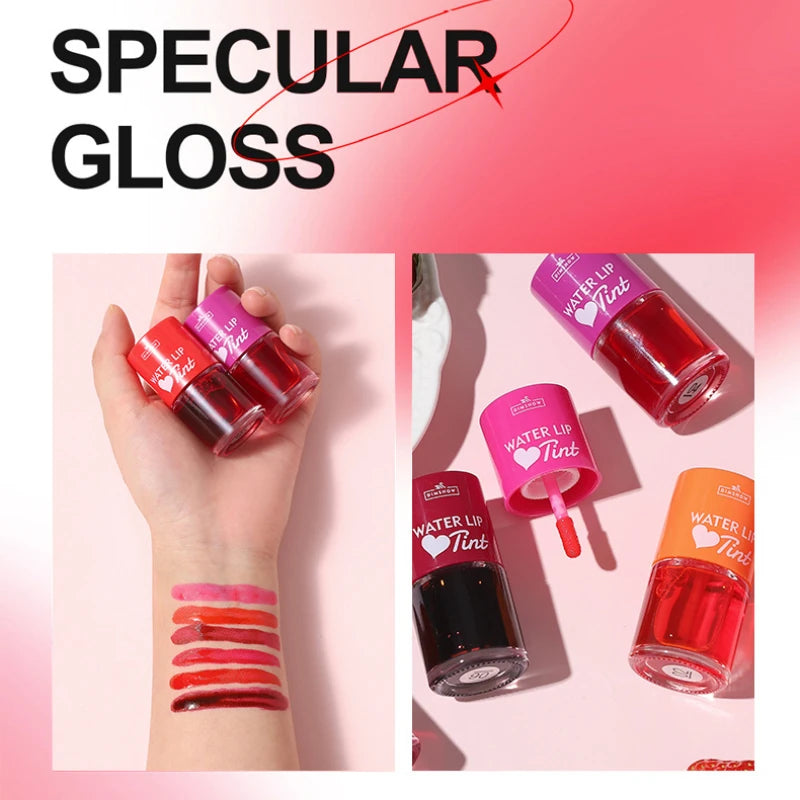 Teinte teinture liquide rouge à lèvres et Blush 2 en 1 étanche miroir brillant à lèvres eau teinte à lèvres Non collant lèvres yeux joue maquillage cosmétique