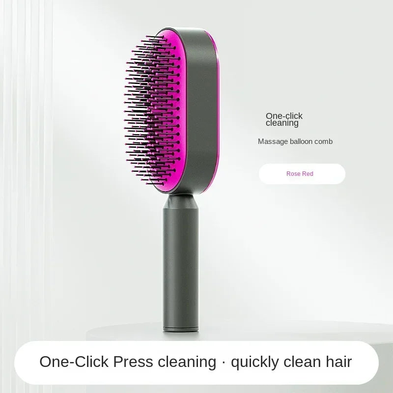 Brosse à Cheveux pour Femme, Peigne Anti-Perte de Cheveux, Airbag, Énergie du Cuir oral elu, Livraison Directe