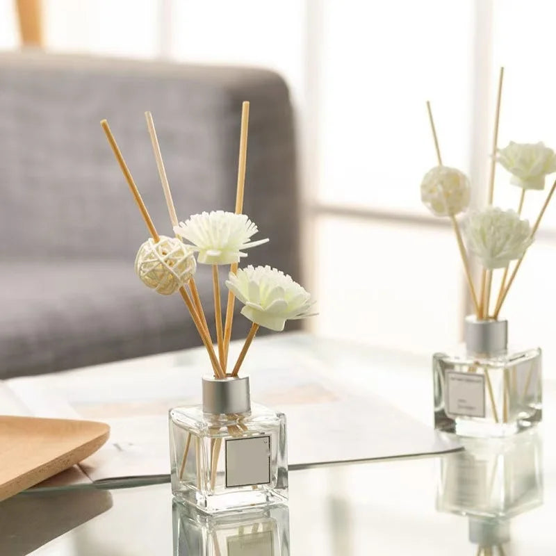 9 bâtonnets diffuseurs de parfum en rotin artificiel, recharge pour diffuseur d'arômes