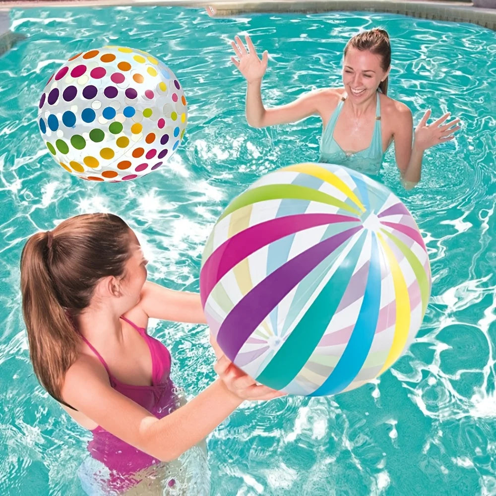 Balles de plage, balles d'eau gonflables en PVC pour sports aquatiques, balles colorées, piscine, fête sur la plage