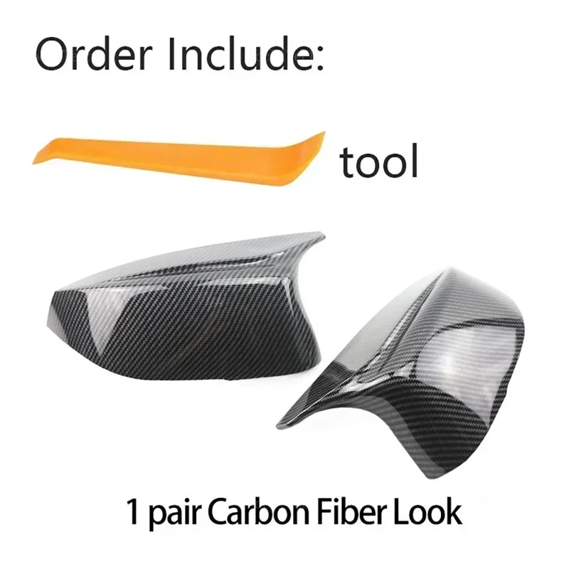 Couvercle de miroir noir en Fiber de carbone, pour Infiniti Q50 Q60 QX30 Q70 2014 – 2022, paire de housses de rétroviseurs latéraux extérieurs