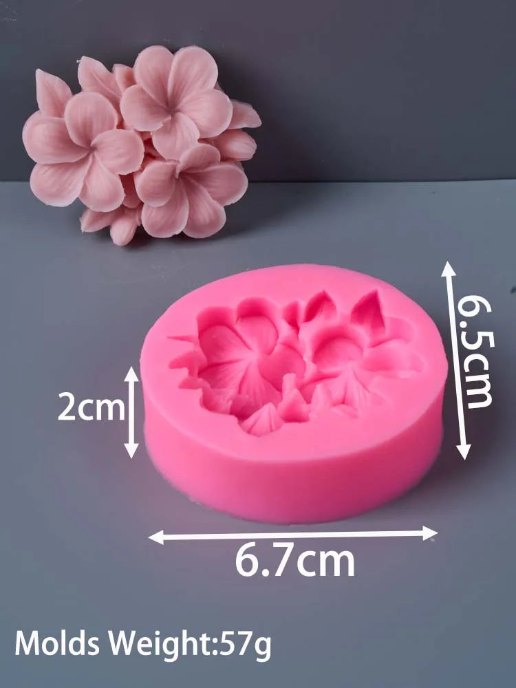 Frangipani – moule à bougie en Silicone, fleur de gardénia