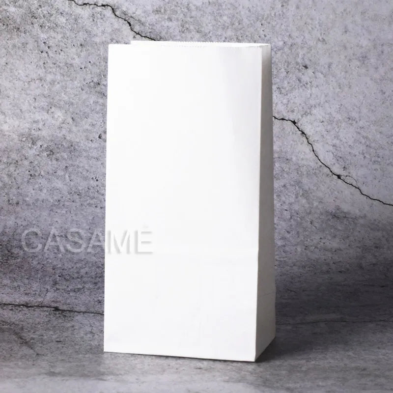 Mini sacs en papier multicolores à pois colorés, 18 x 9 x 6 cm, emballage cadeau ouvert