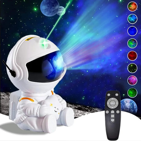 Projecteur d'étoiles galaxie veilleuse astronaute projecteur spatial nébuleuse étoilée plafond lampe à LED pour chambre maison décorative enfants cadeau