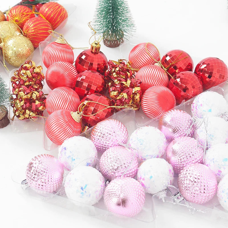 Boules de Noël de 4cm, 17 pièces, décorations d'arbre de Noël