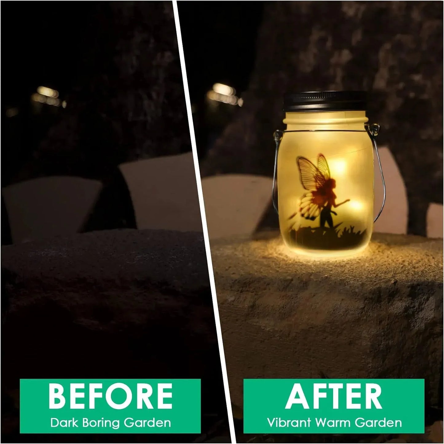 Lampe solaire en forme de pot Mason, imperméable conforme à la norme IP65, luminaire décoratif d'intérieur, idéal pour un jardin