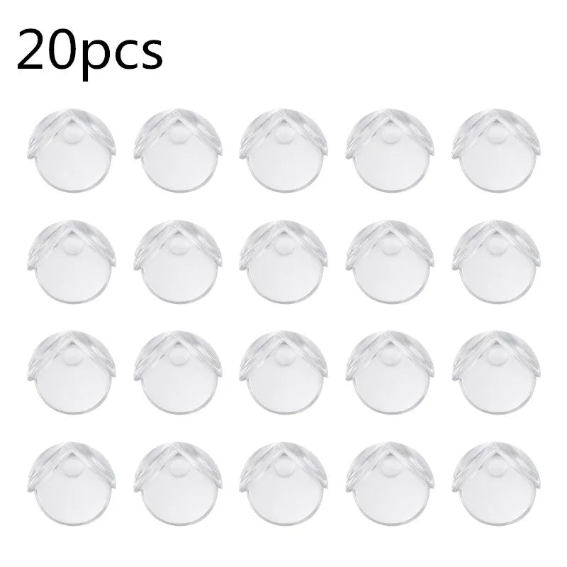 20/30 pcs/lot boule de caoutchouc transparente L forme bébé sécurité Silicone coin protecteur enfants doux clair Table bureau bord coin gardes