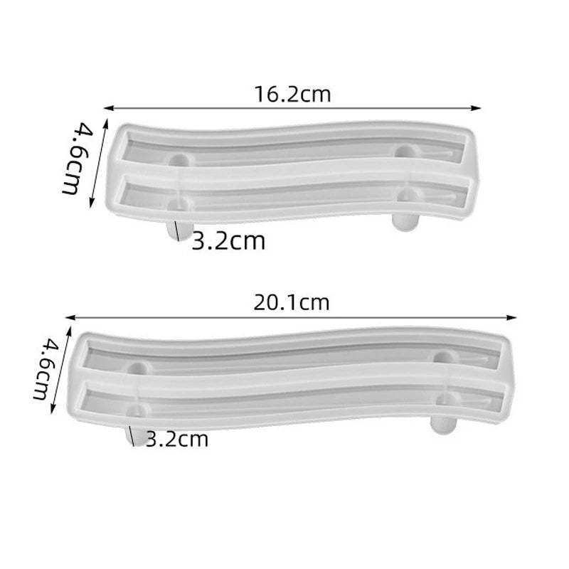 Plateau en résine époxy, moule en Silicone, grand rectangle, assiette à thé, dessous de verre, moule en résine pour la décoration de la maison, fabrication artisanale, fournitures d'art