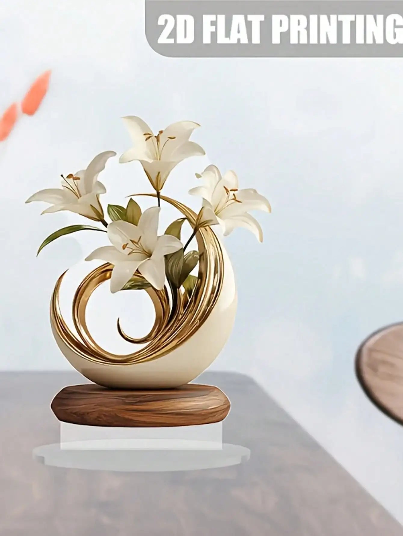 1 décoration de bureau de lys