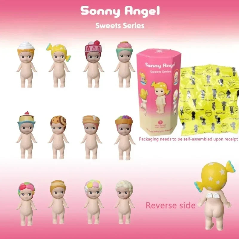 Figurine Sunny Angel de la série Party Angel Candy, présentée en boîte mystère captivante. Produite par MINISO