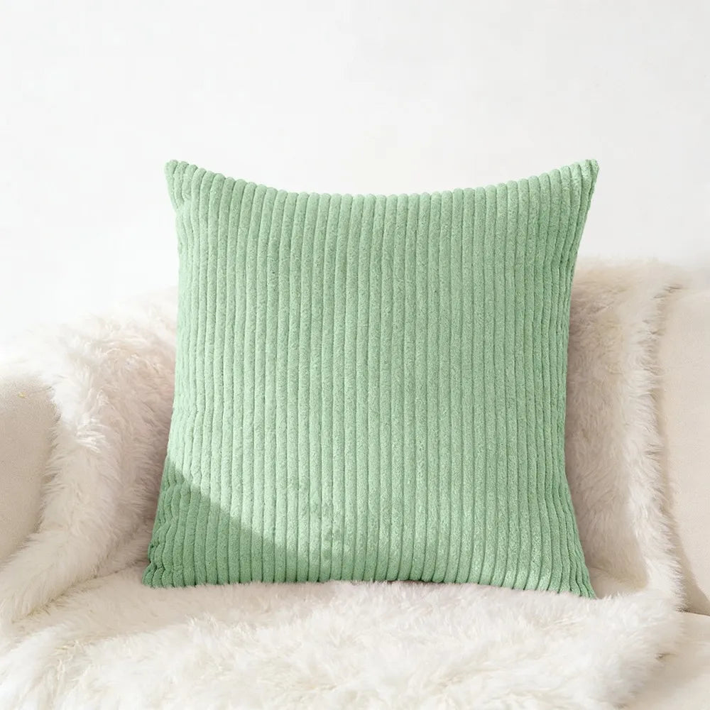 Housse de coussin en velours côtelé, grande taille 70x70 65x65