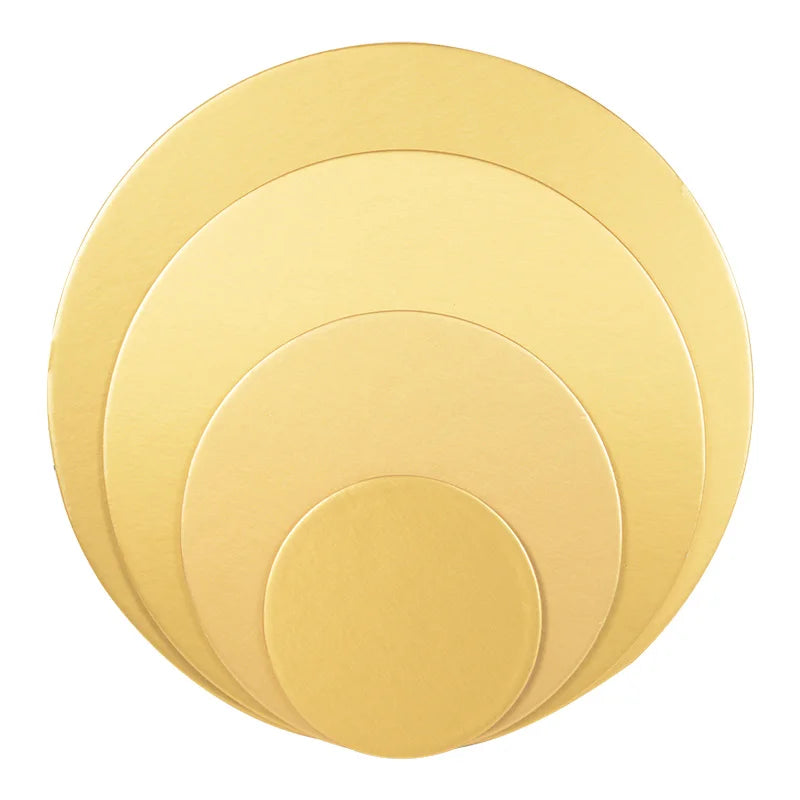 Ensemble de planches à gâteaux rondes de 10/16/22/26cm de diamètre, Base de Cakeboard, plateau à Dessert en papier jetable pour cupcakes, fournitures d'outils à gâteaux