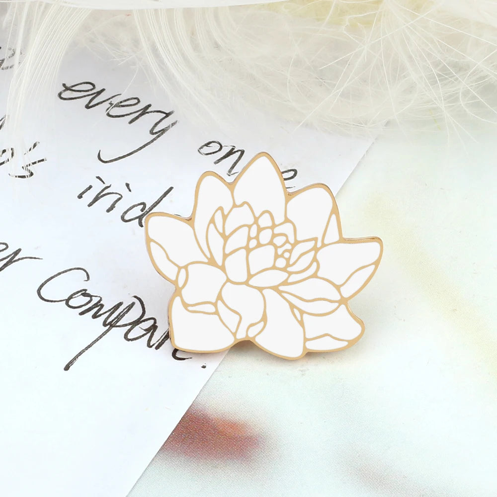 Broches romantiques pour Couple, Rose rouge et noire