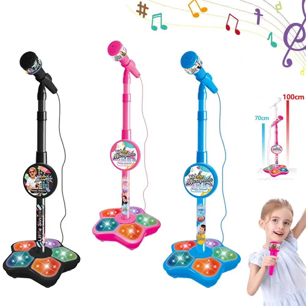 Haut-parleur de Microphone Musical avec chanson populaire, Instrument de musique, jouets éducatifs d'entraînement cérébral, cadeau d'anniversaire pour fille et garçon