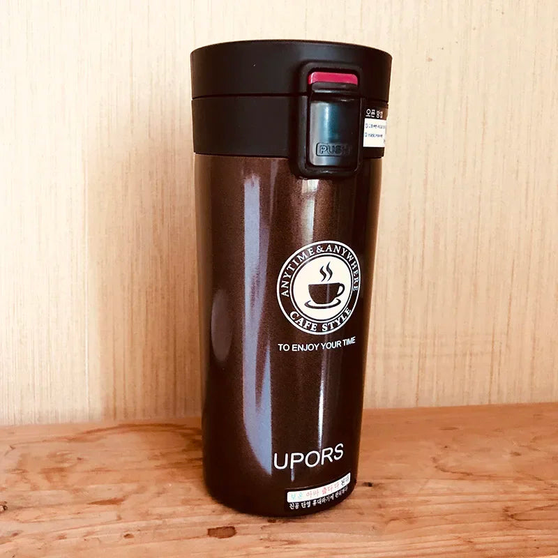 UPORS – tasse Thermos de voyage en acier inoxydable, pour café et thé, Premium, flacon sous vide, Thermos