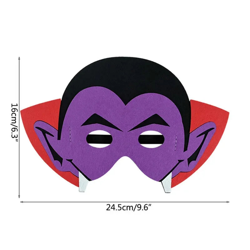 Masque fantôme citrouille d'halloween, bricolage, Festival fantôme pour enfants, accessoires de danse, fournitures de décoration d'halloween, masque pour les yeux en feutre