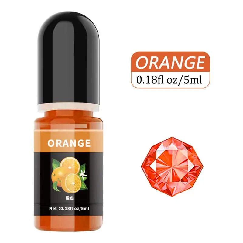 Pigment de résine d'élection xy, liquide, colorant de résine UV, tournant transparent pour résine UV, colle AB, coloration bricolage, fabrication de bijoux d'art, 5ml