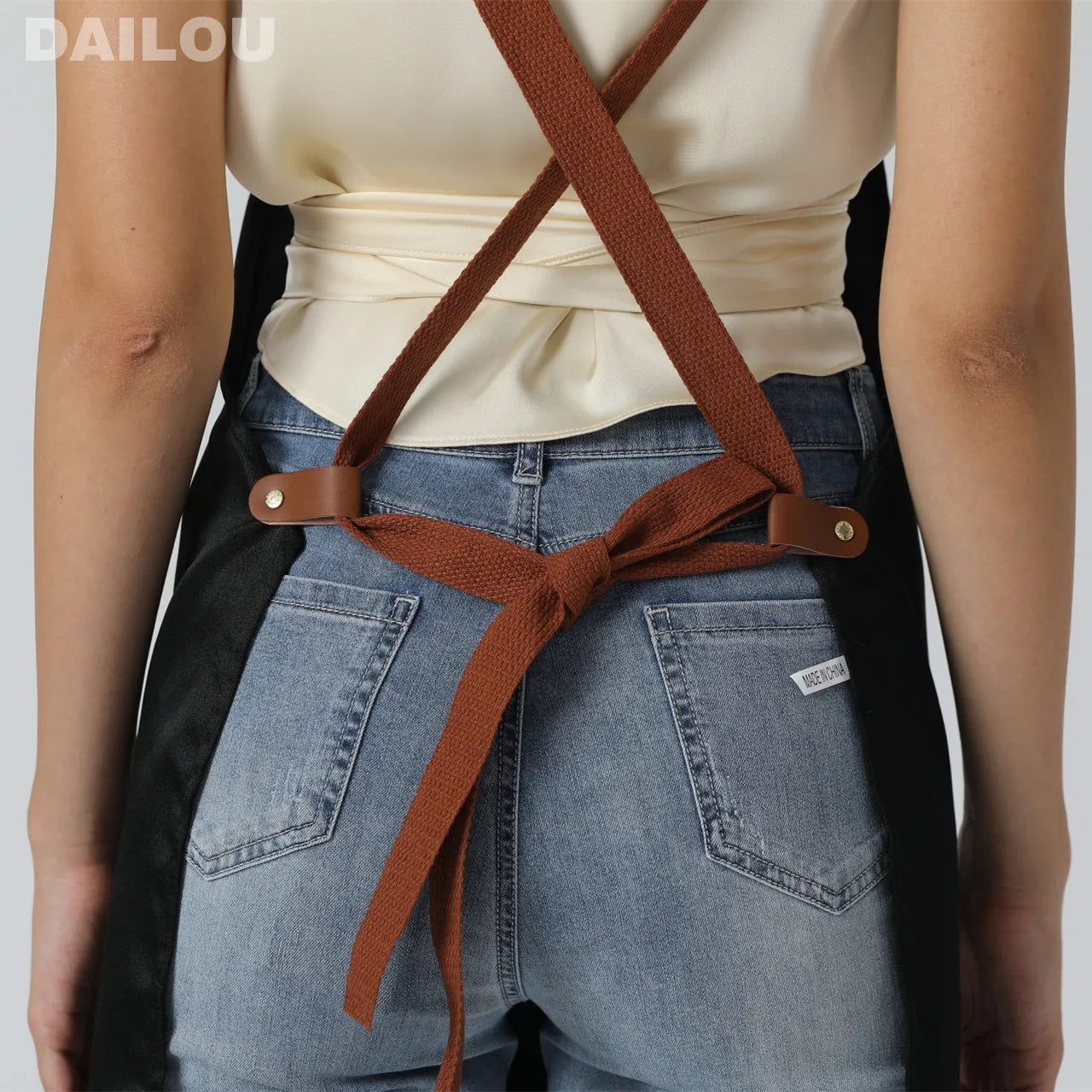 Tablier de travail tendance en tissu non-tissé, conçu pour chefs, restaurateurs et professionnels des services