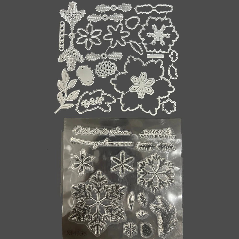 Ensemble complet de timbres et matrices de découpe spécialisés pour vos projets créatifs de Noë