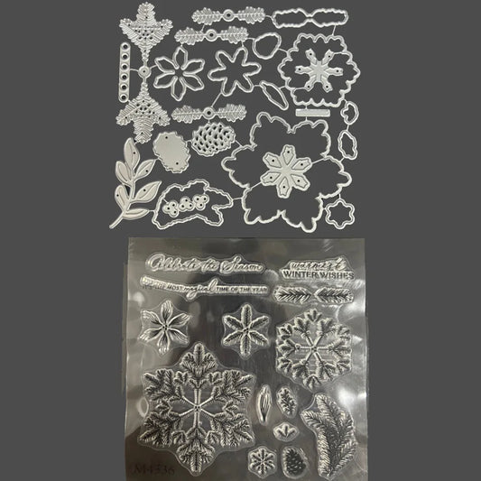 Ensemble complet de timbres et matrices de découpe spécialisés pour vos projets créatifs de Noë