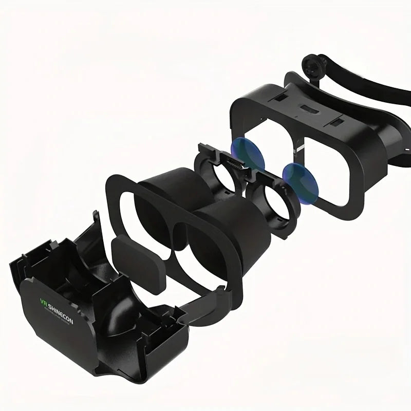 G05 3D VR SHINECON lunettes casque monté sur la tête réalité virtuelle réglable VR lunettes pour 4.76 pouces Android téléphones intelligents