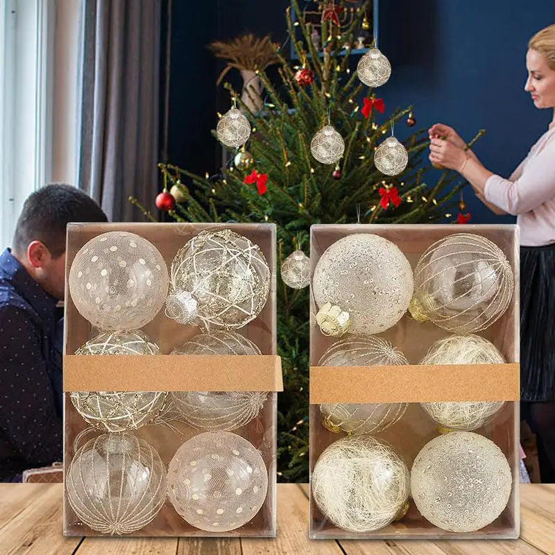 Boule de Noël à suspendre, ensemble de 6