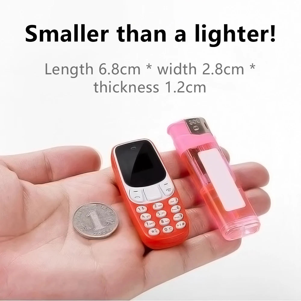 SERVO Petit Téléphone Portable Bluetooth Dialer voix Magique Faible Rayonnement Téléphone Enregistrement D'appel 2/3 SIM GSM Débloqué Mini Téléphone Portable