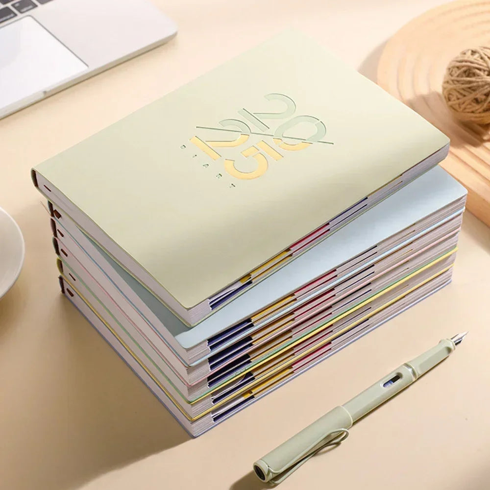 A5 cahier Agenda carnet calendrier mensuel planificateur quotidien liste Portable planificateur cahier école bureau papeterie