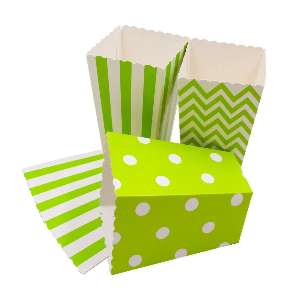 Nouveau ! Lot de 12 boîtes/gobelets à popcorn roses, décorations de fête à thème