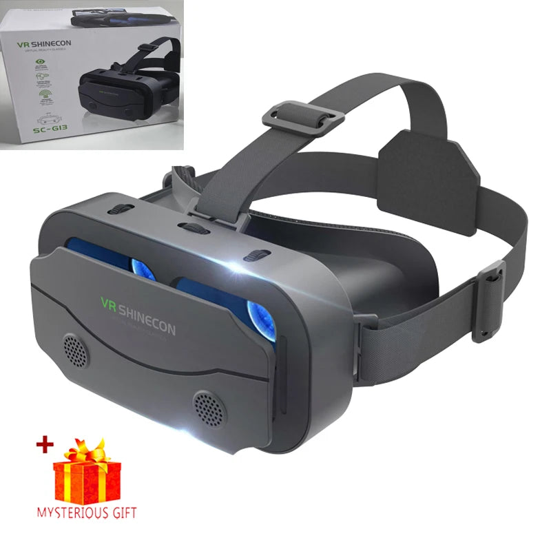 Lunettes VR de réalité virtuelle 3D, pour téléphone portable, Smartphones, casque de jeu de 7 pouces, avec lunettes Viar réelles, lentilles pour appareil portable