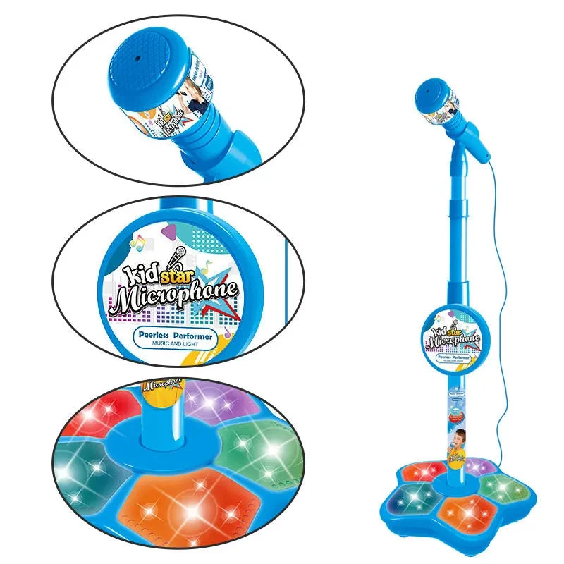 Haut-parleur de Microphone Musical avec chanson populaire, Instrument de musique, jouets éducatifs d'entraînement cérébral, cadeau d'anniversaire pour fille et garçon