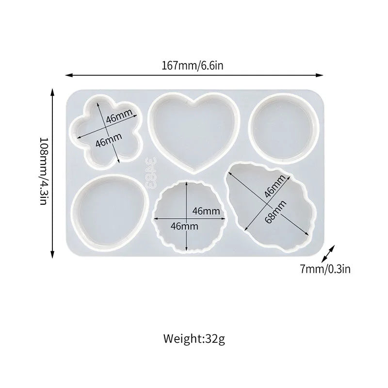 Support de téléphone portable irrégulier, moule en résine époxy pour bricolage, Support de téléphone portable, moule en Silicone, Support de poignée de téléphone, outils de Support de bureau