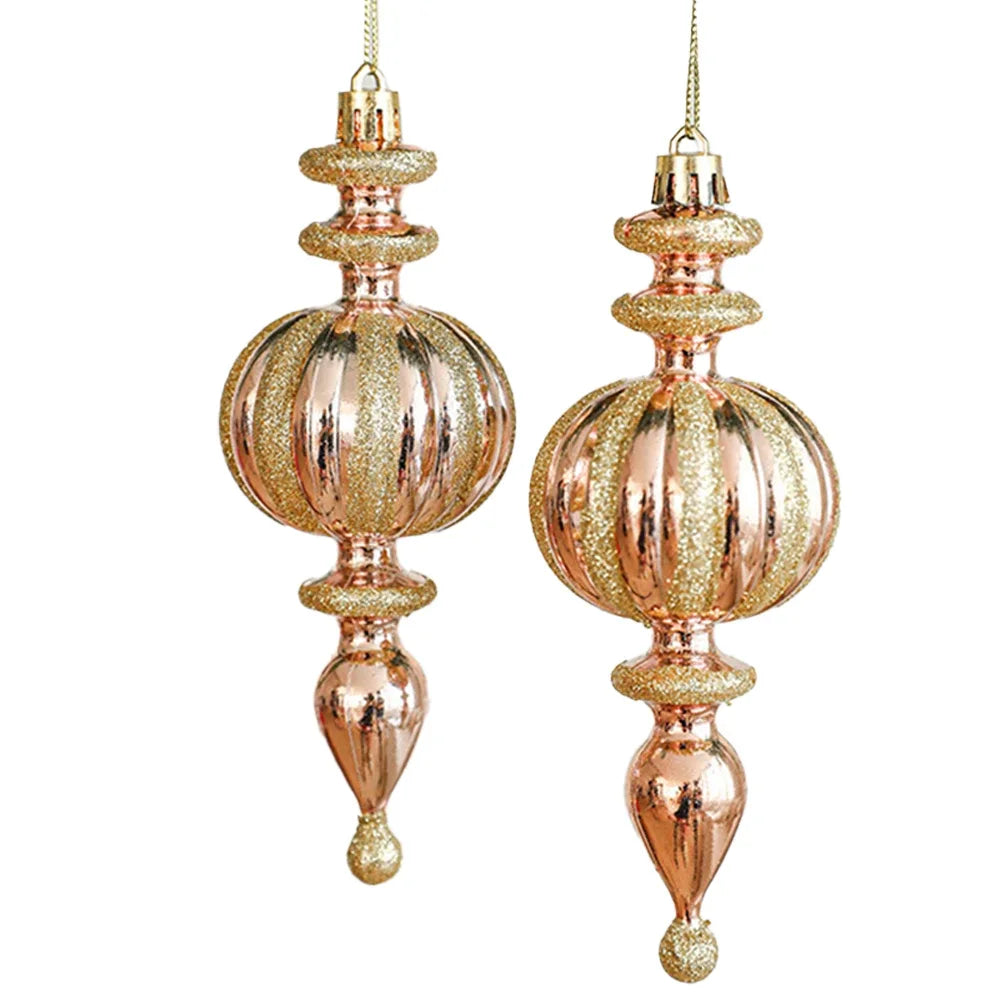 Boules de noël bonhomme de neige, 2 pièces, décoration d'arbre de noël suspendus