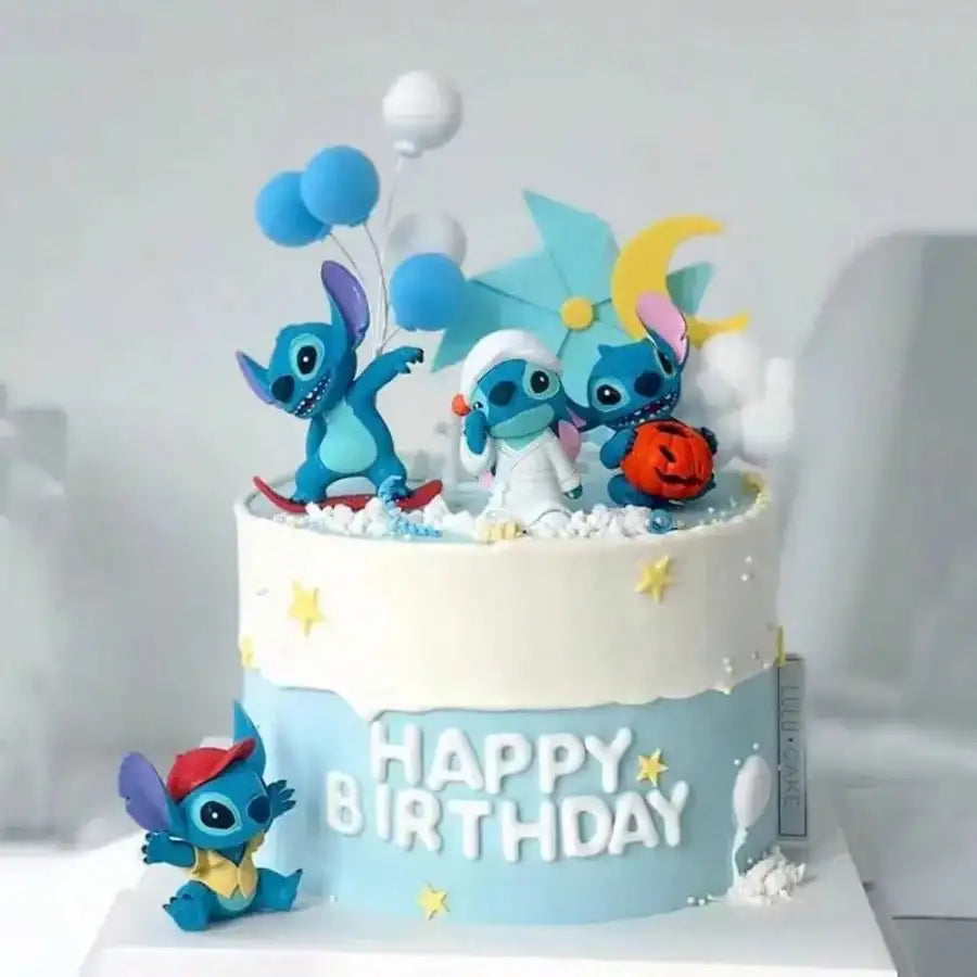 Décoration de gâteau de dessin animé, 10 pièces, décoration de fête d'ornement de voiture mignon de dessin animé, carte de lettre joyeux anniversaire, cuisson créative