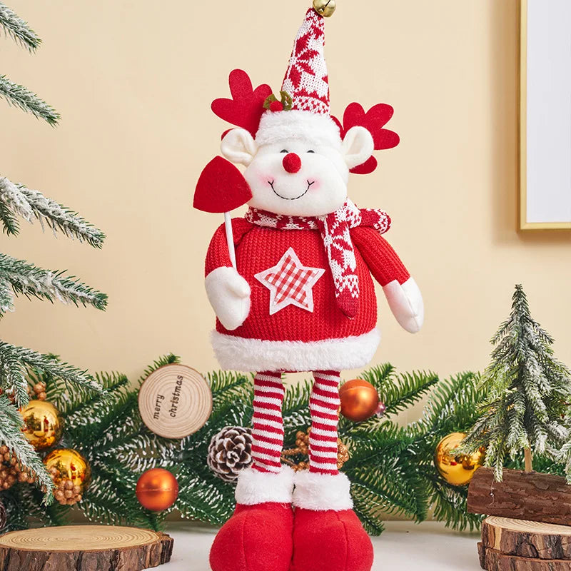 Père Noël bonhomme de neige Elk peluche