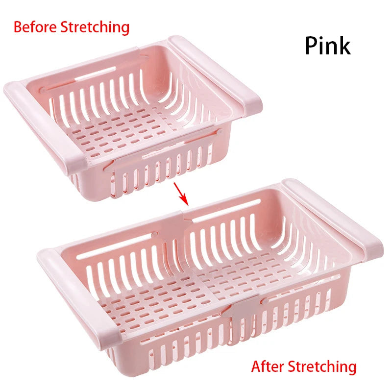 Kitchen Hanging Organizer Refrigerator Egg Fruit Storage Box Drawer Baskets Kitchen Accessories Fridge Organizer Shelf