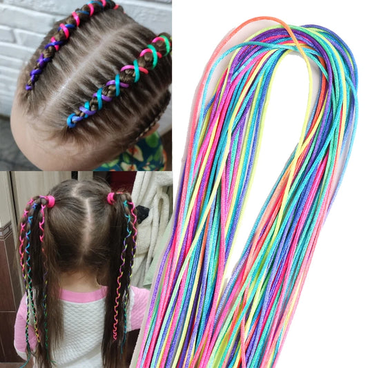 90 cm mélange coloré 4-30 pièces tresses de cheveux brins de corde pour tresses africaines filles bricolage queue de cheval tresses femmes style cheveux accessoires