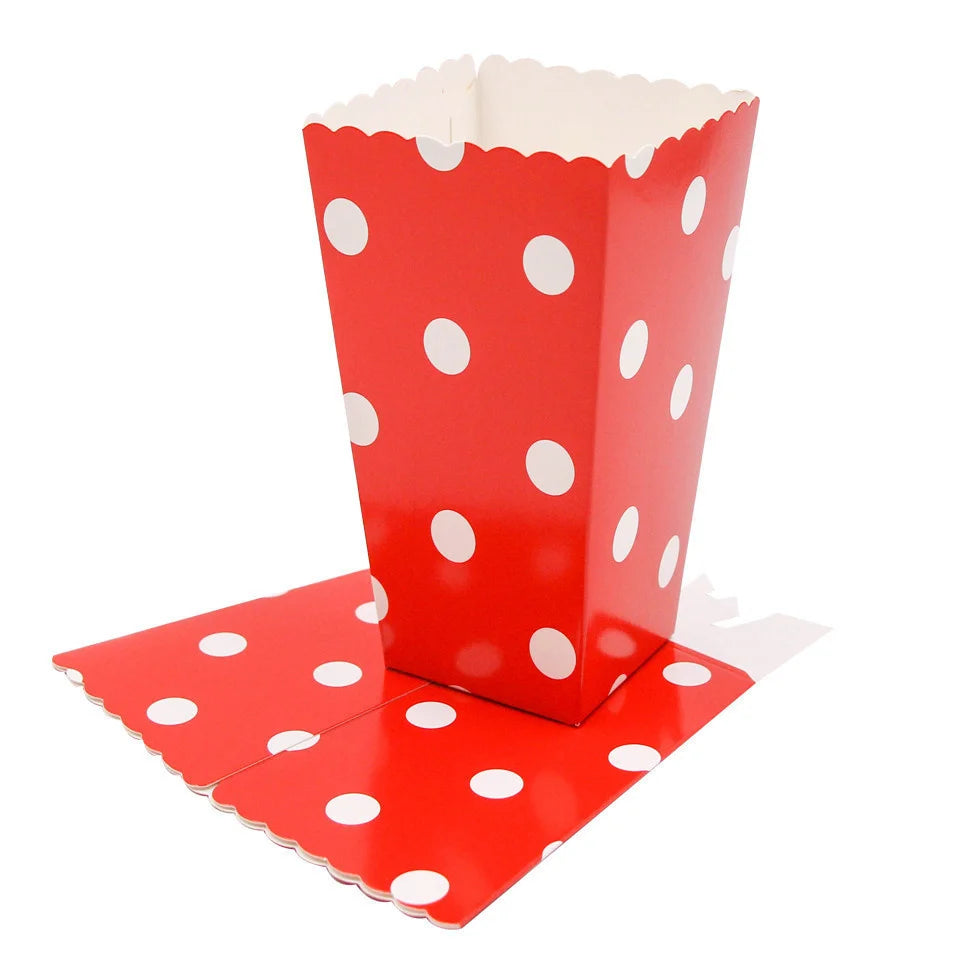 Nouveau ! Lot de 12 boîtes/gobelets à popcorn roses, décorations de fête à thème
