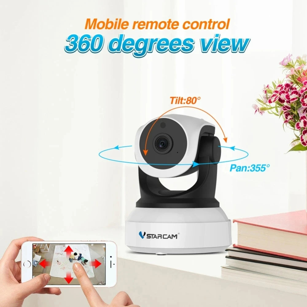 VStarcam-Caméra de surveillance IP WiFi HD 3MP/1296P (C24S), dispositif de sécurité sans fil, babyphone vidéo, pour animaux de compagnie