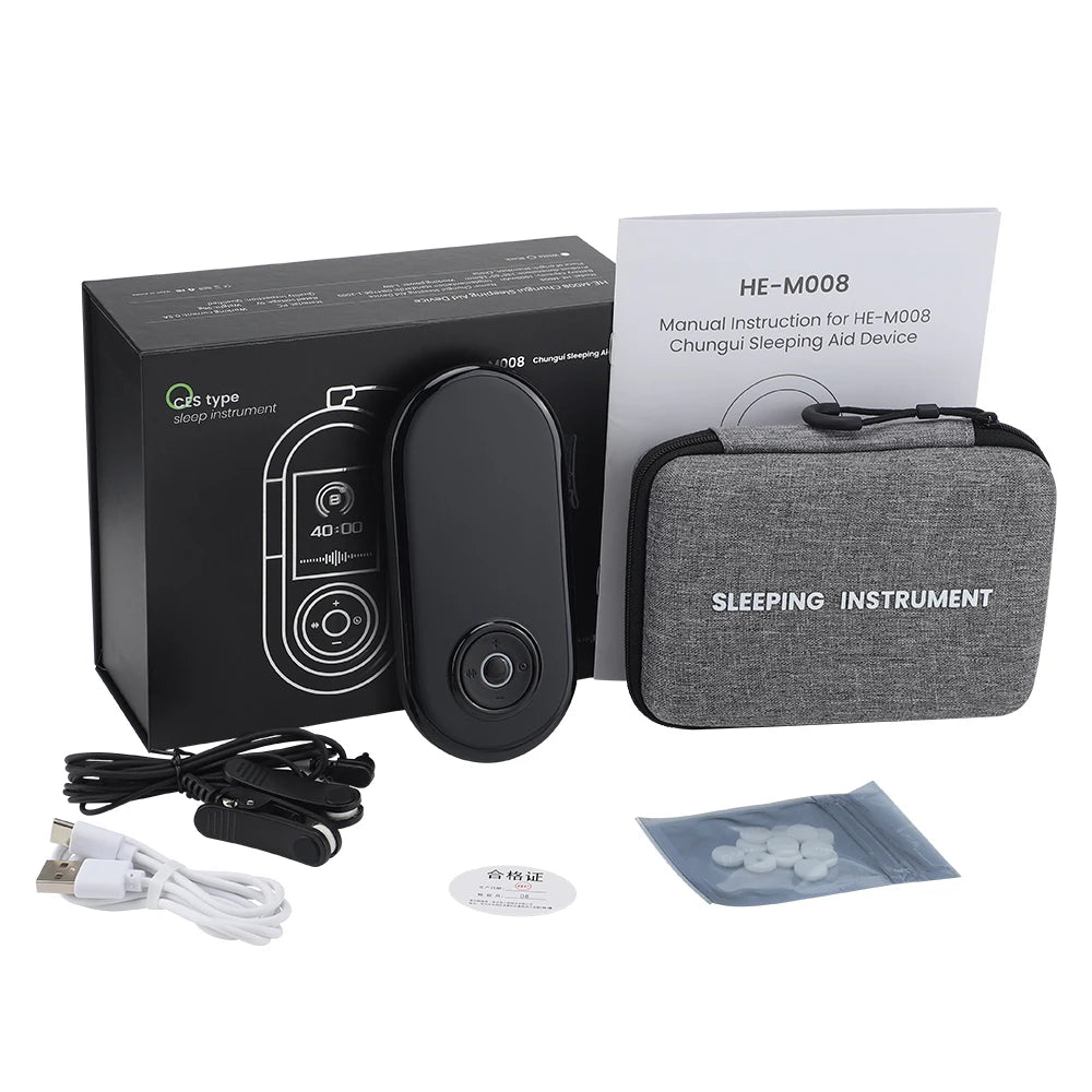 Dispositif d'électrothérapie CES Fast Sleep Aid avec clip, améliore le sommeil