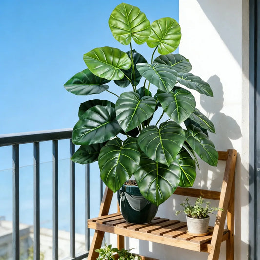 1 Pièce Palmier Artificiel Réaliste avec 12, 18 ou 24 Feuilles