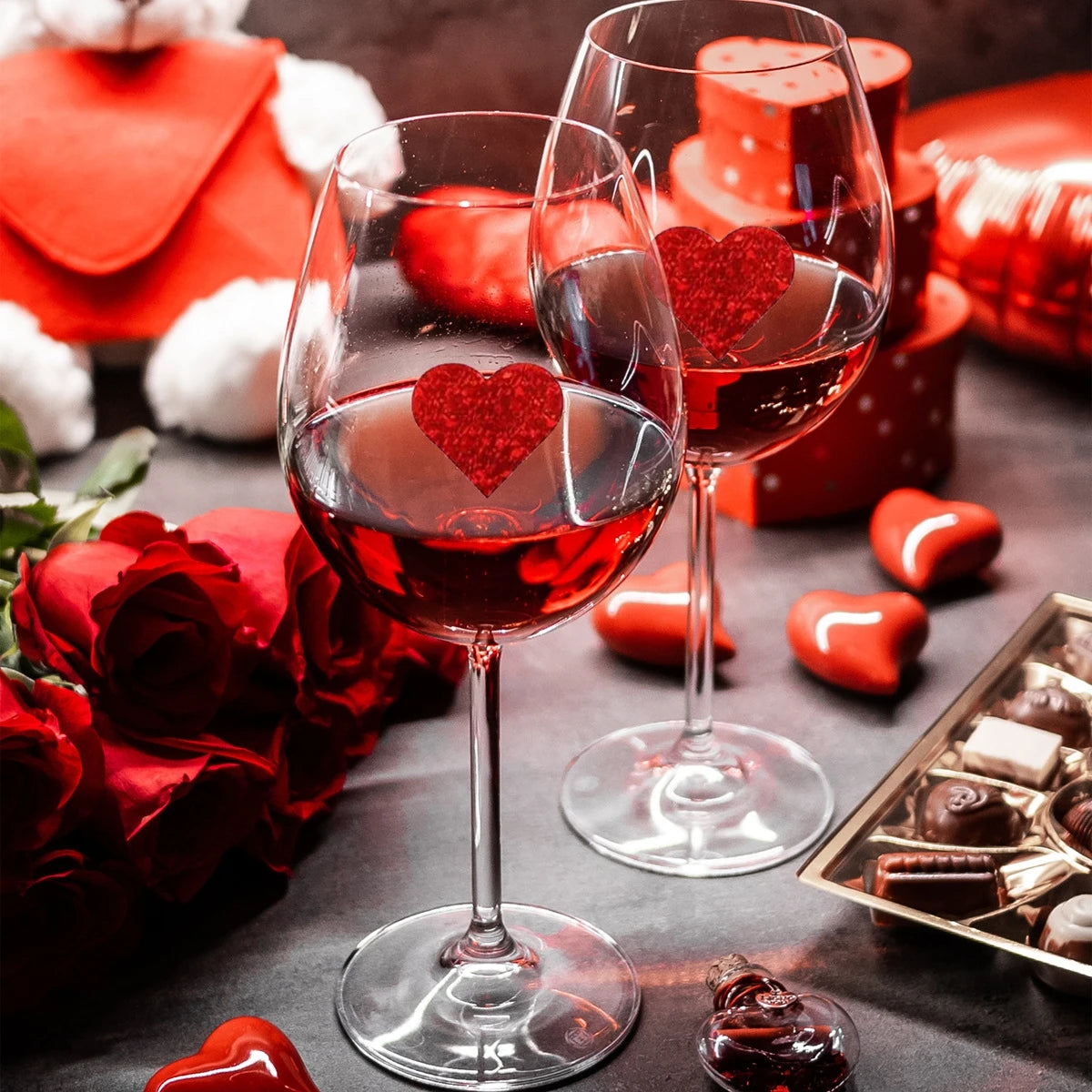 Autocollants cœur rouge pour la saint-valentin, 100 à 500 pièces, 2.5cm, pour emballage de pâtisserie, sceaux d'enveloppe, autocollants décoratifs d'amour