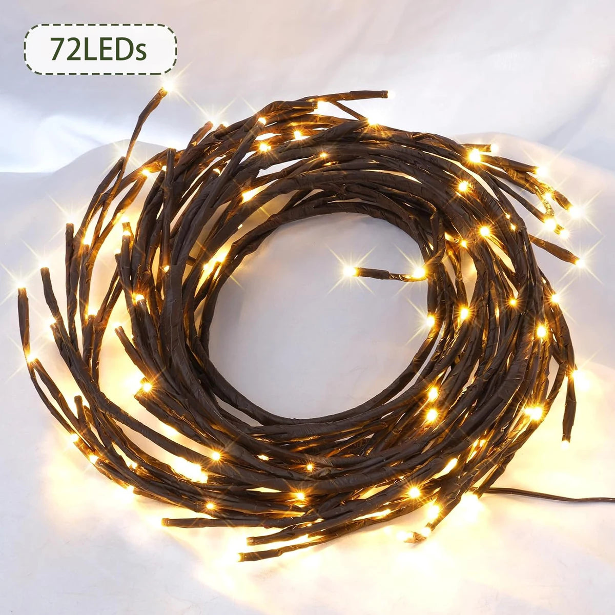 96LED branche d'arbre lampe chambre décoration murale saule vigne arbre bande lumineuse 8 Modes d'éclairage bricolage atmosphère lumière éclairage à la maison